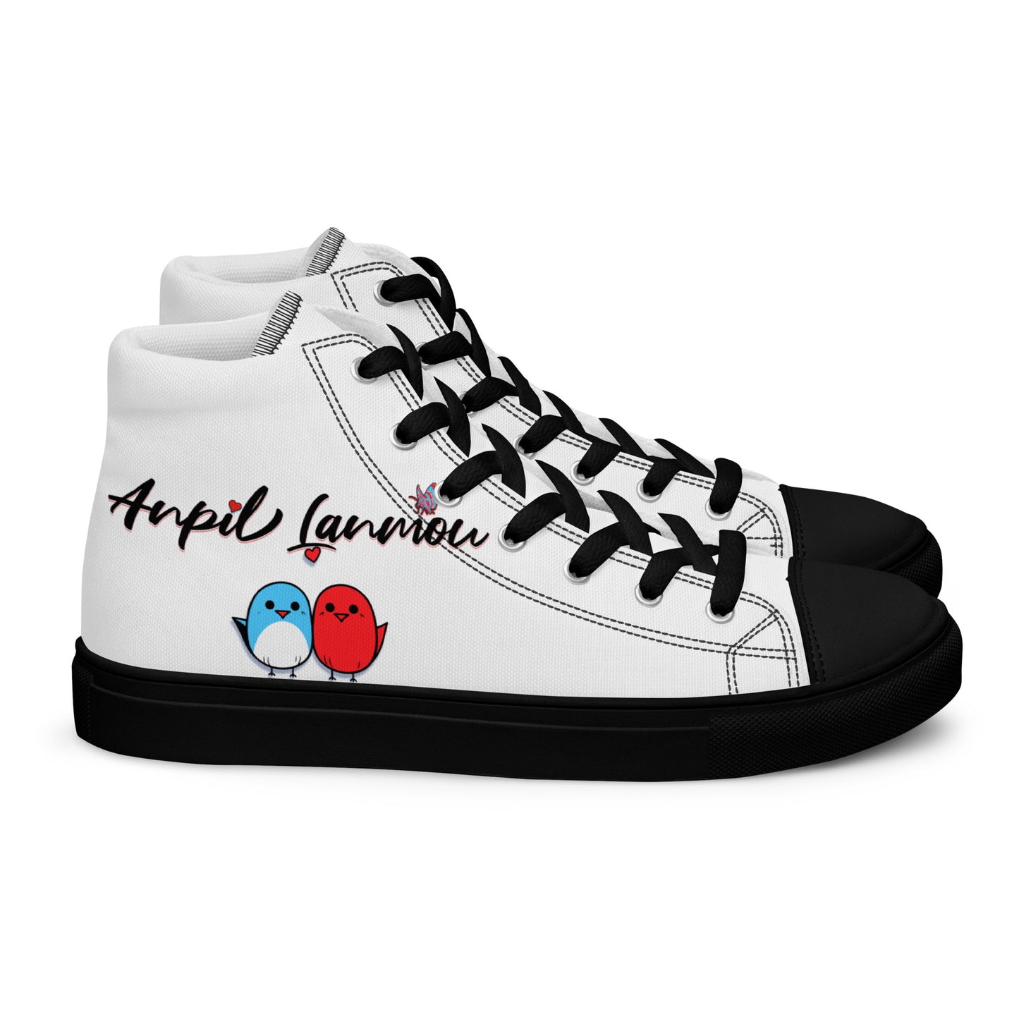 Anpil Lanmou Women’s high top canvas shoes